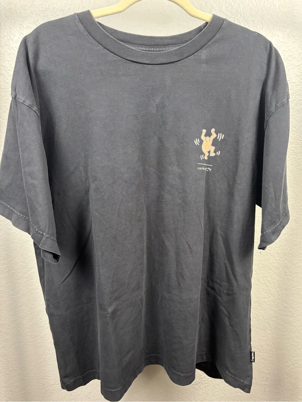 Keith Haring Graphic Short Sleeve T-Shirt - Charcoal